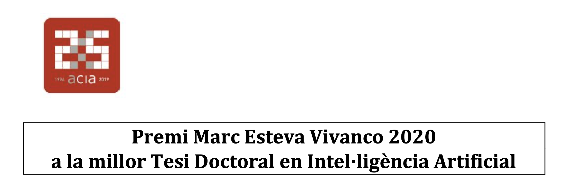 Premi Marc Esteva Vivanco 2020